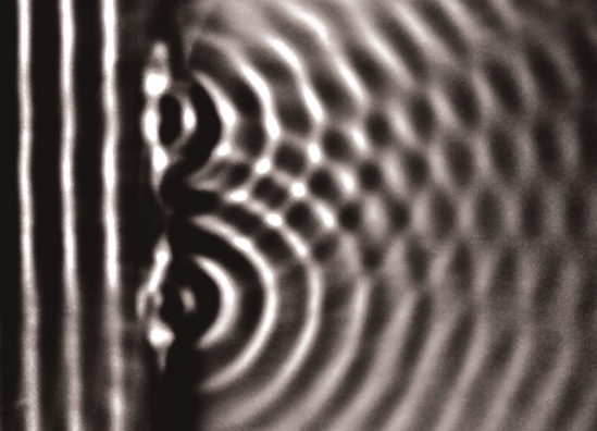 2 slit ripple - wave interference