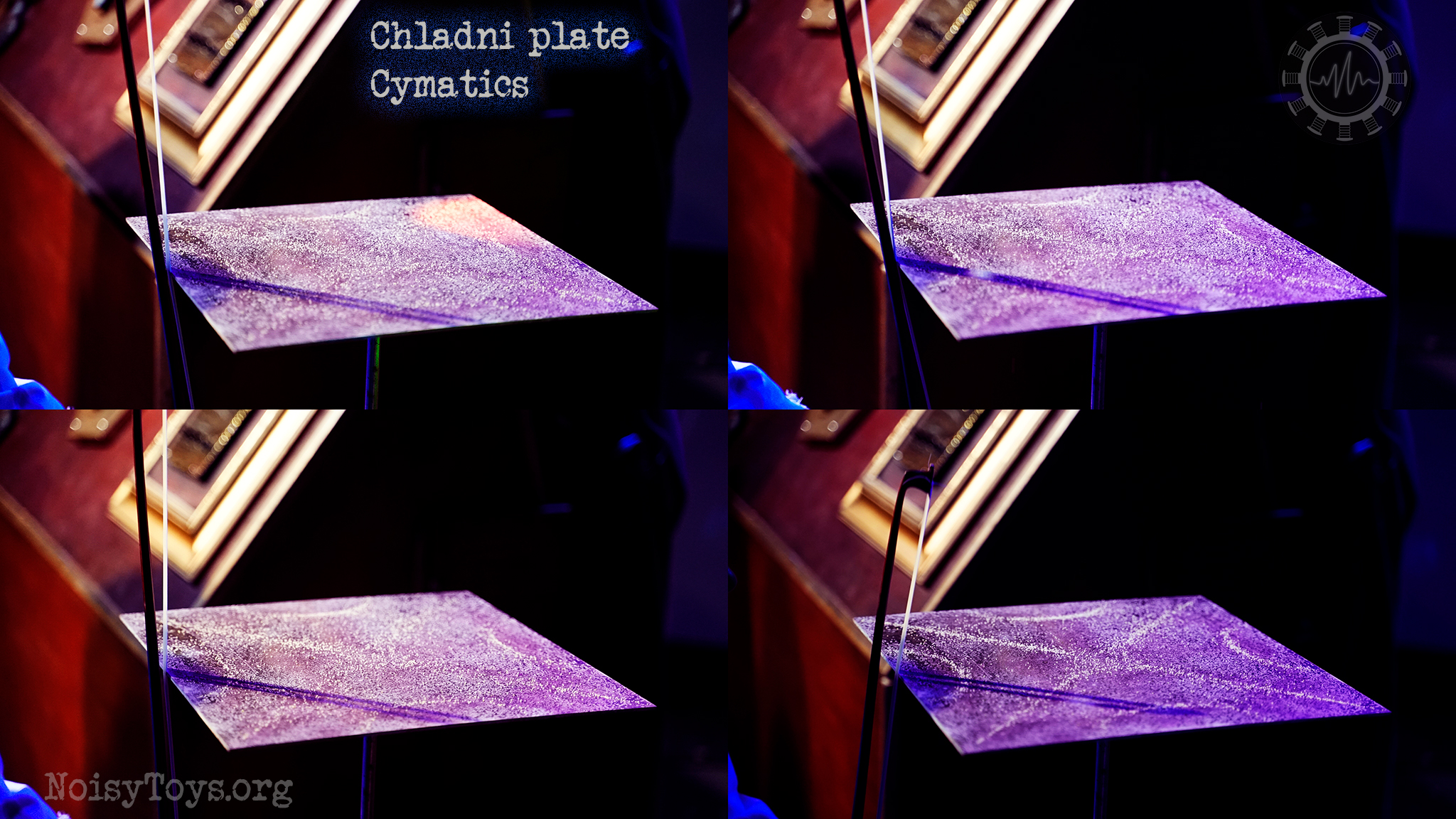 Cymatics - Chladni plate sequence Cymatics - Chladni plate sequence